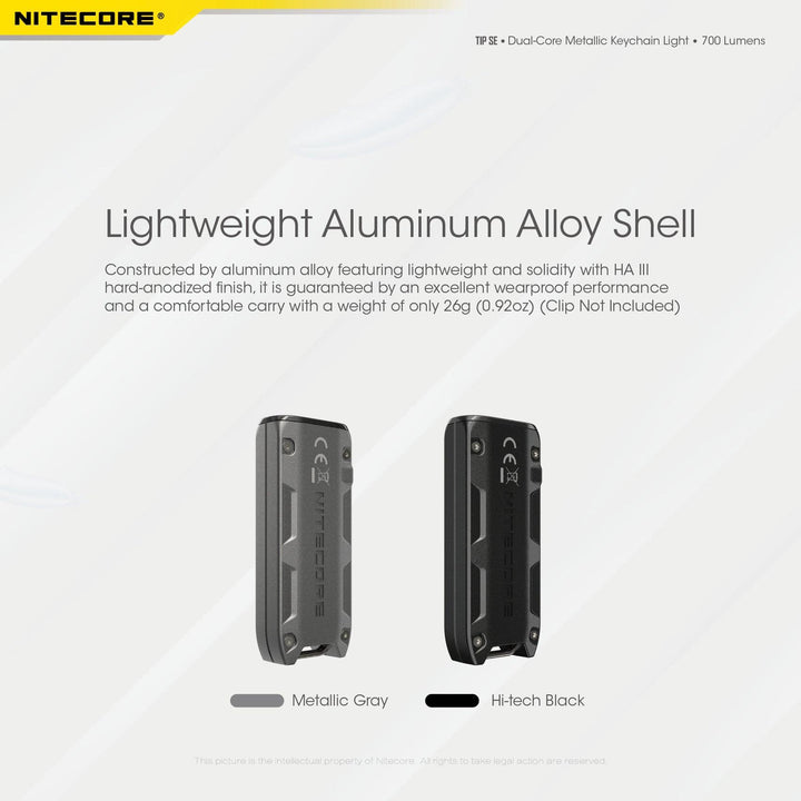 TIP SE (Black) - 700 lumens - Nitecore Singapore