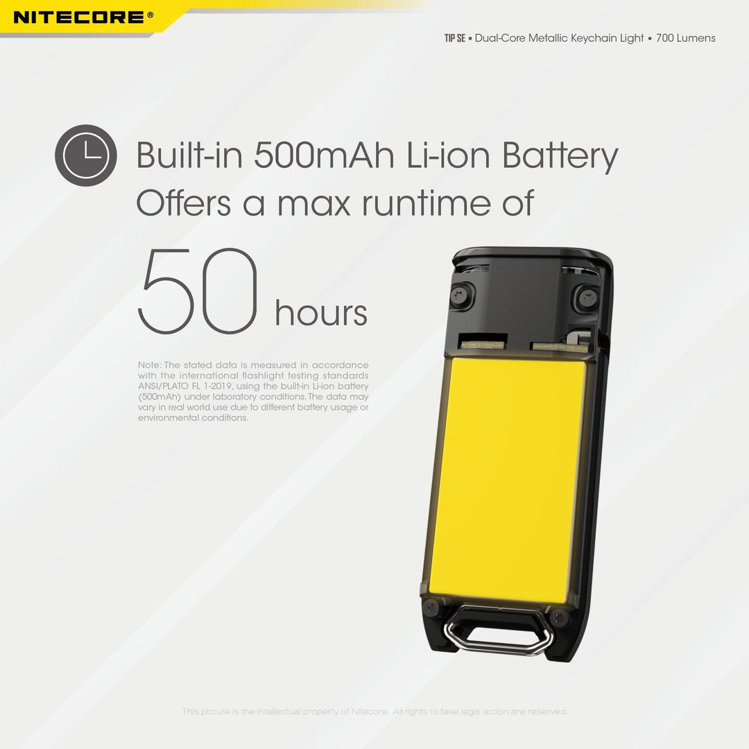 TIP SE (Black) - 700 lumens - Nitecore Singapore
