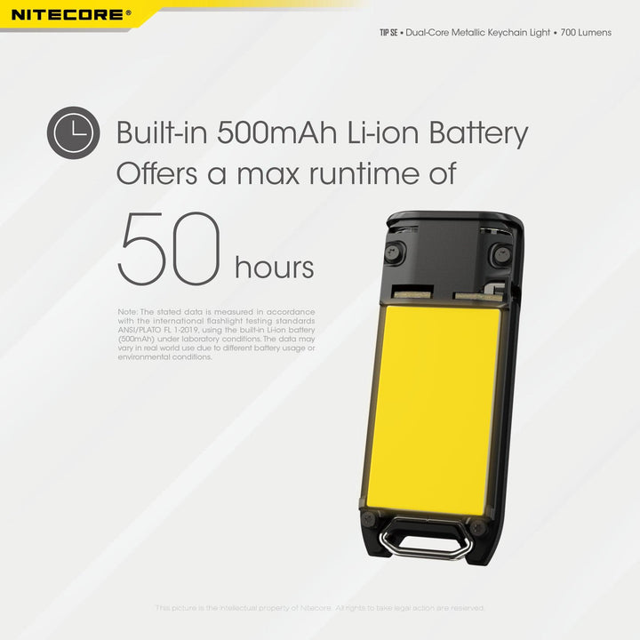 TIP SE (Black) - 700 lumens - Nitecore Singapore