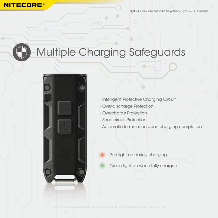 TIP SE (Black) - 700 lumens - Nitecore Singapore