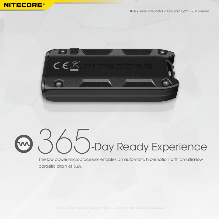 TIP SE (Black) - 700 lumens - Nitecore Singapore