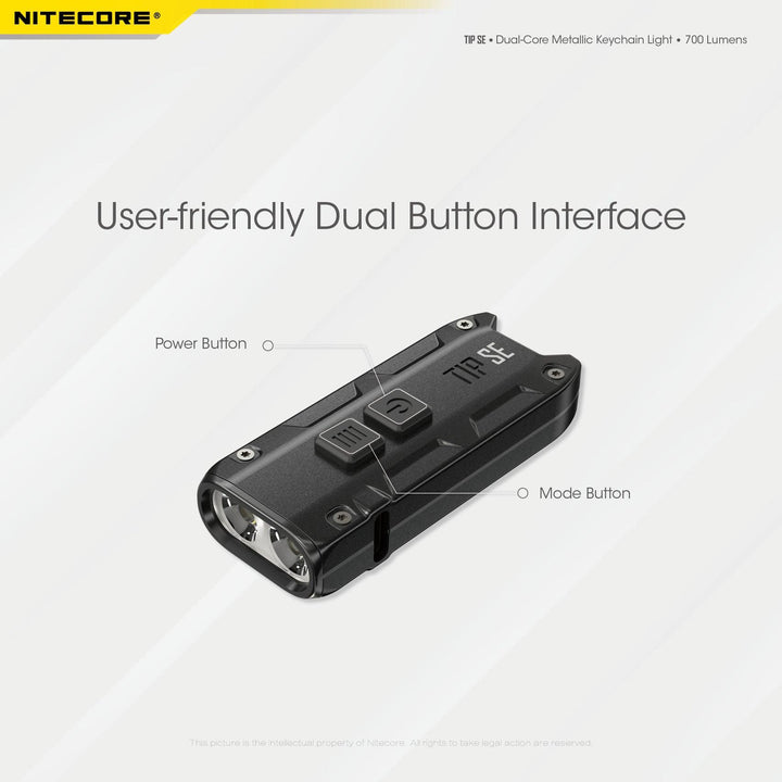 TIP SE (Black) - 700 lumens - Nitecore Singapore