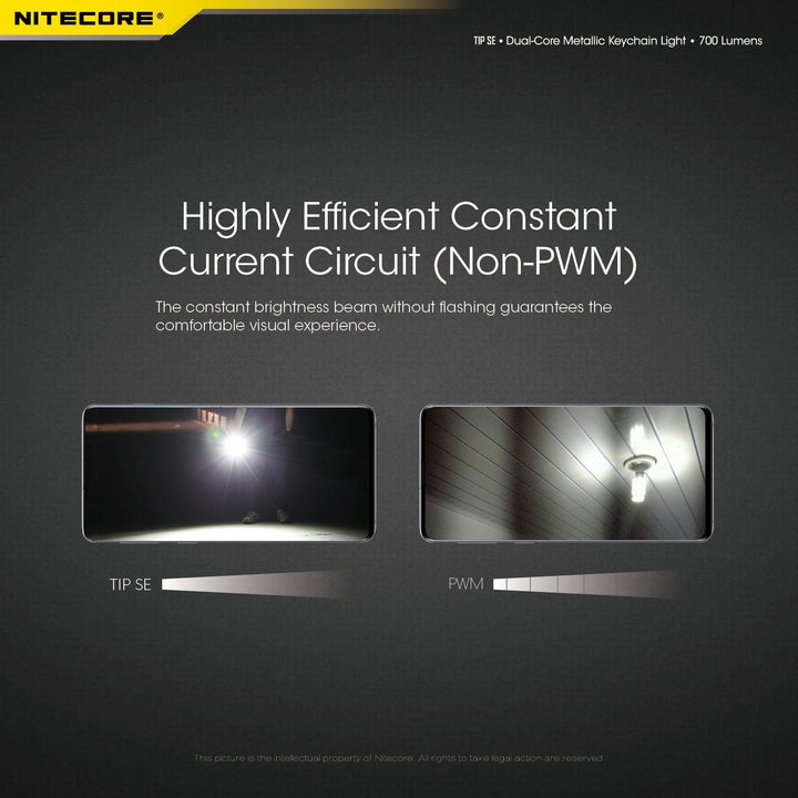 TIP SE (Black) - 700 lumens - Nitecore Singapore