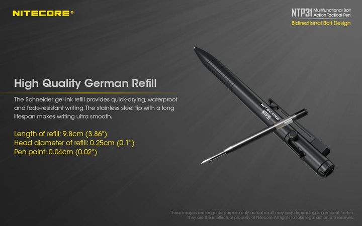 Bolt Action Pen NTP31 - Nitecore Singapore