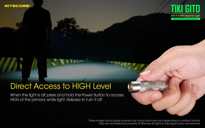 TIKI (GREEN Glow In The Dark) - 300 lumens - Nitecore Singapore