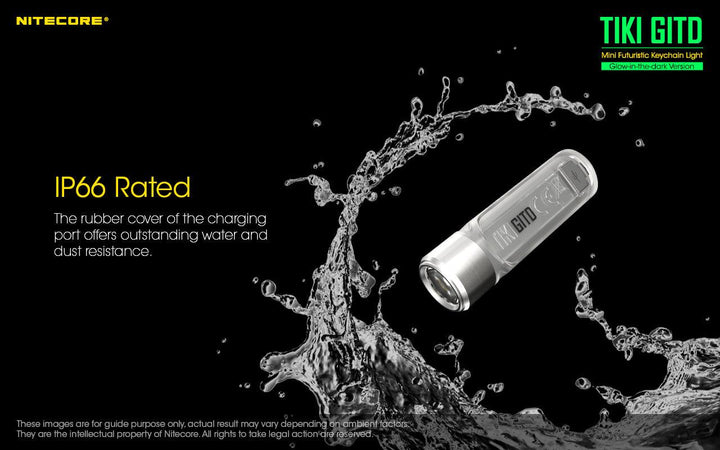 TIKI (GREEN Glow In The Dark) - 300 lumens - Nitecore Singapore