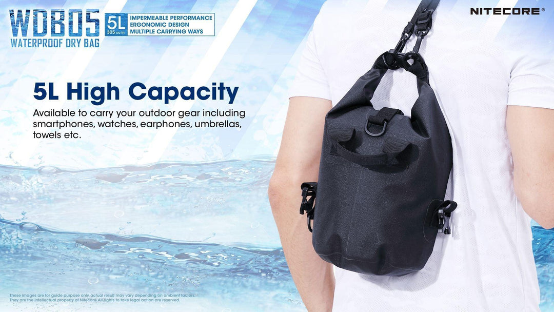 WDB05 - Waterproof Dry Bag 5L - Nitecore Singapore