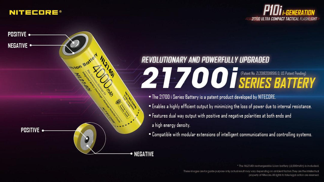 P10i - 1800 lumens - Nitecore Singapore