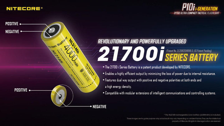 P10i - 1800 lumens - Nitecore Singapore