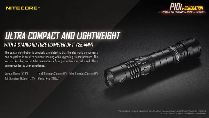 P10i - 1800 lumens - Nitecore Singapore