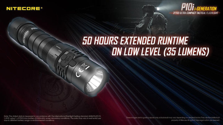 P10i - 1800 lumens - Nitecore Singapore