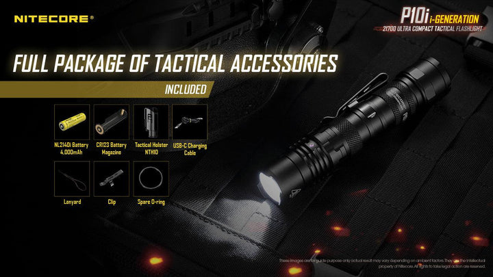 P10i - 1800 lumens - Nitecore Singapore