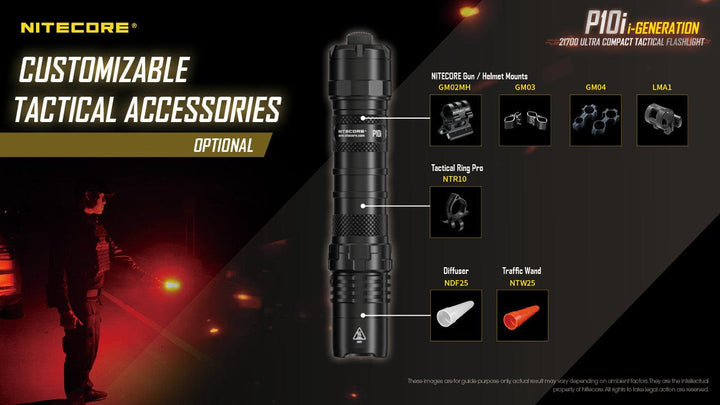 P10i - 1800 lumens - Nitecore Singapore