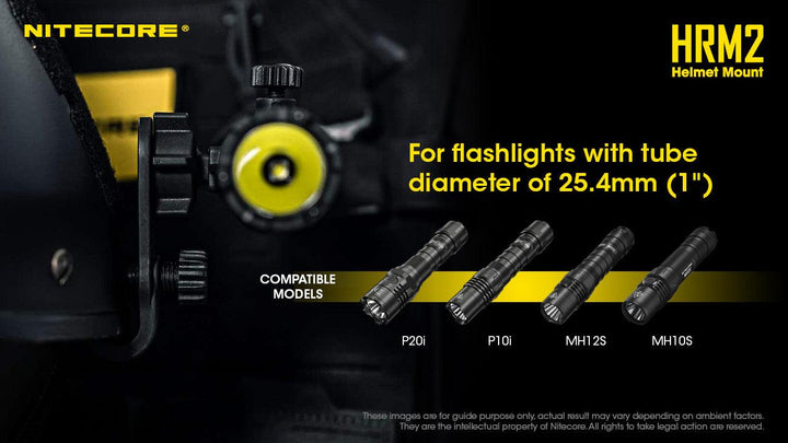 HRM2 Helmet Clamp Mount - Nitecore Singapore