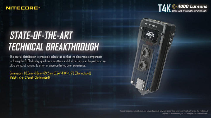 T4K - 4000 lumens - Nitecore Singapore