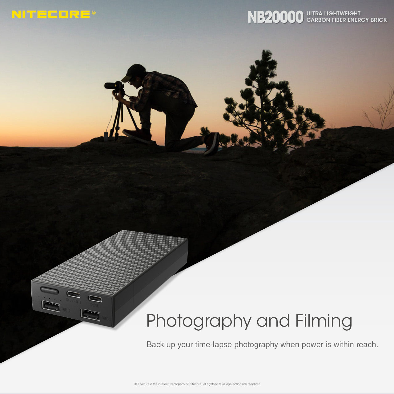 NB20000 Carbon Fiber Energy Brick (20,000mAh 3A 45W) Bundle