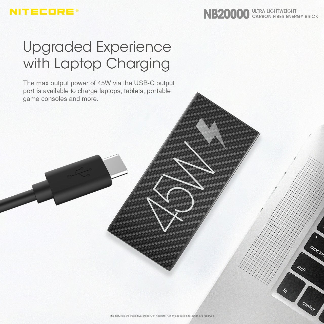 NB20000 Carbon Fiber Energy Brick (20,000mAh 3A 45W)