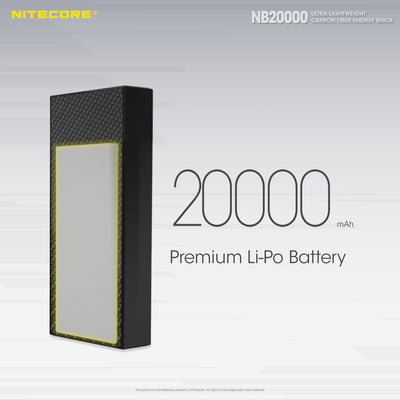 NB20000 Carbon Fiber Energy Brick (20,000mAh 3A 45W) Bundle