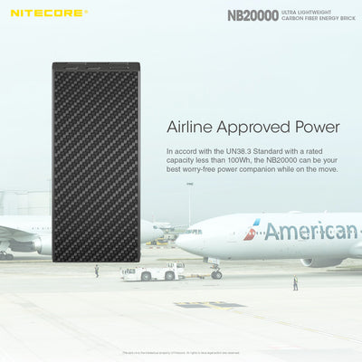 NB20000 Carbon Fiber Energy Brick (20,000mAh 3A 45W) Bundle