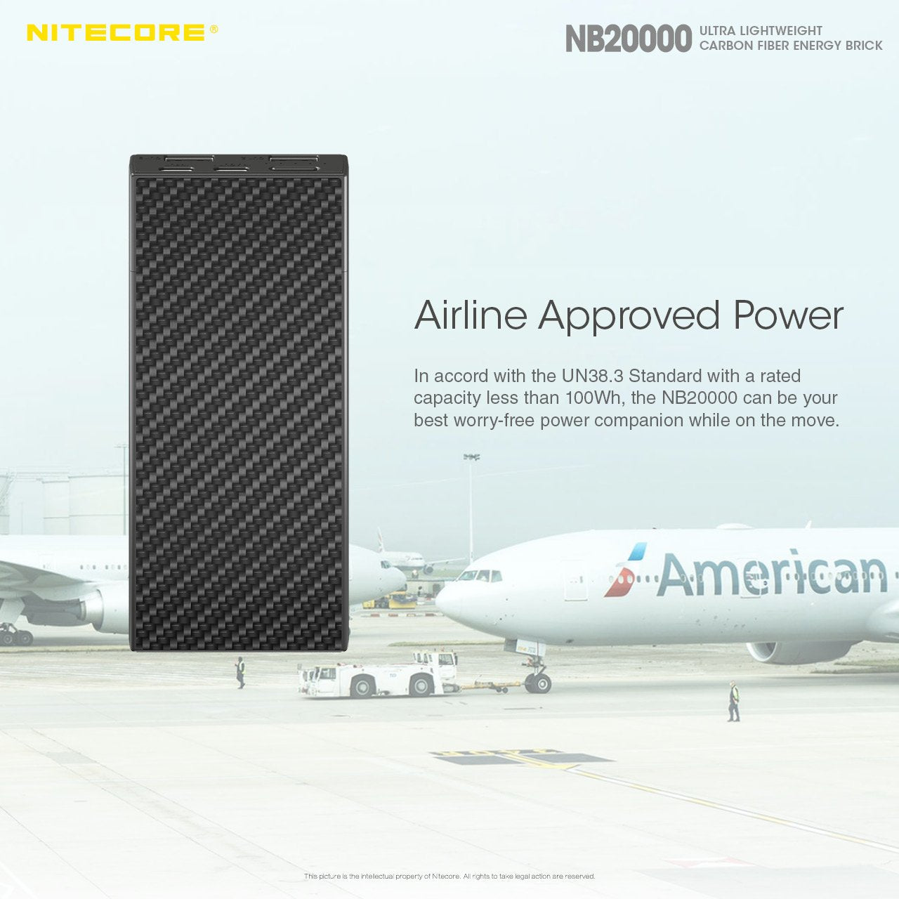 NB20000 Carbon Fiber Energy Brick (20,000mAh 3A 45W)