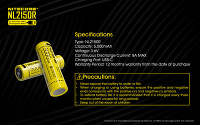 NL2150R (21700 - 5000mAh)