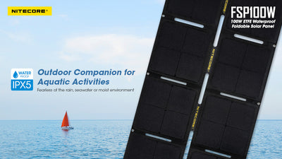100W Waterproof Foldable Solar Panel (FSP100W)