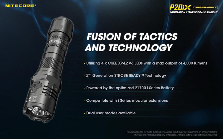 P20iX - 4000 lumens - Nitecore Singapore