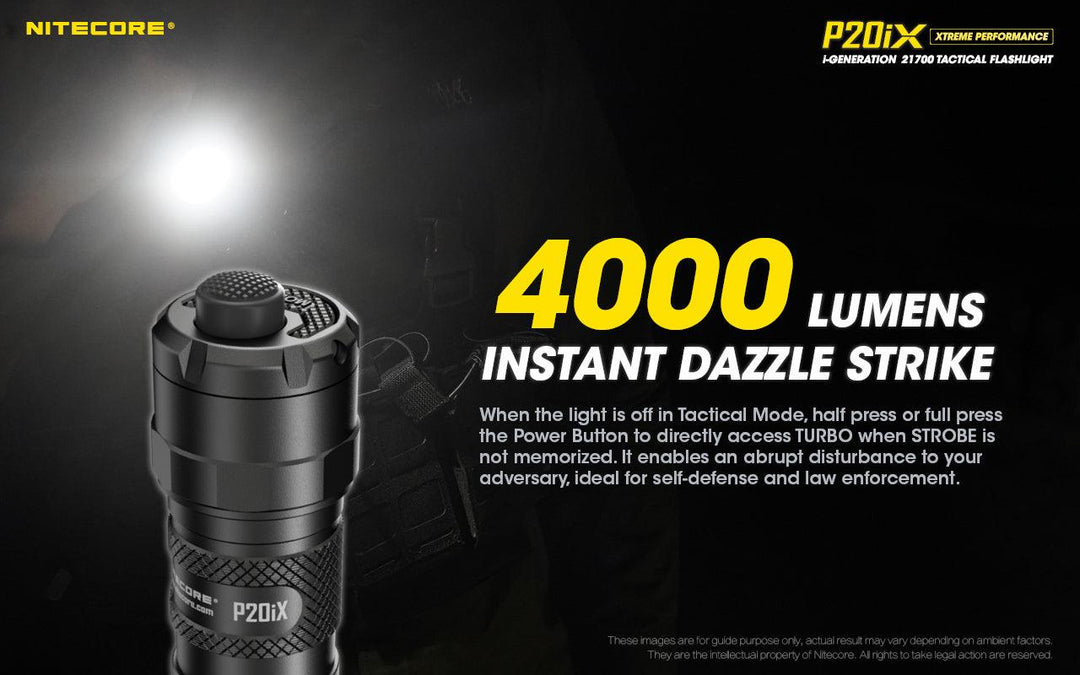 P20iX - 4000 lumens - Nitecore Singapore