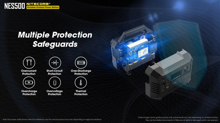 NES500 (518Wh 144,000mAh) Portable Power Station - Nitecore Singapore
