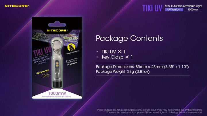 TIKI UV (365nm UV) - 1000mW - Nitecore Singapore
