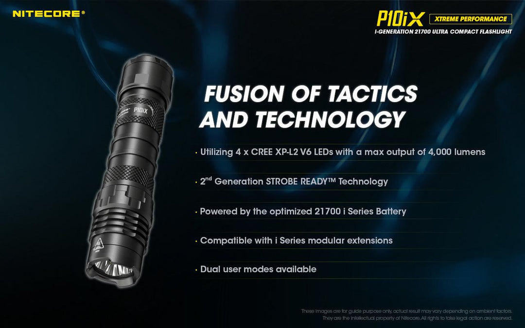 P10iX - 4000 lumens - Nitecore Singapore