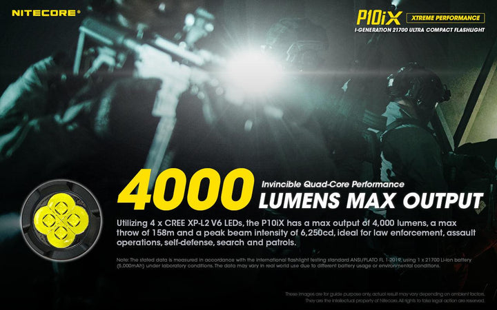 P10iX - 4000 lumens - Nitecore Singapore