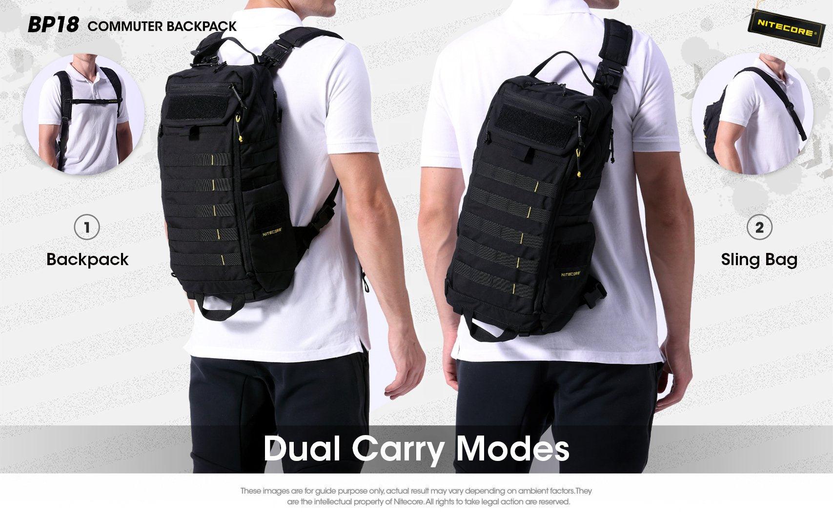 BP18 Modular Backpack 18L Capacity Nitecore Singapore
