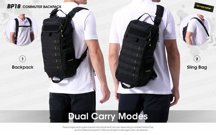 BP18 Modular Backpack - 18L Capacity - Nitecore Singapore