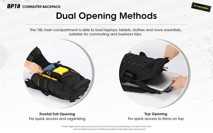 BP18 Modular Backpack - 18L Capacity - Nitecore Singapore
