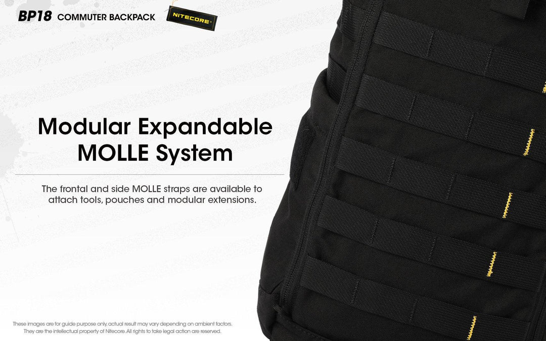 BP18 Modular Backpack - 18L Capacity - Nitecore Singapore