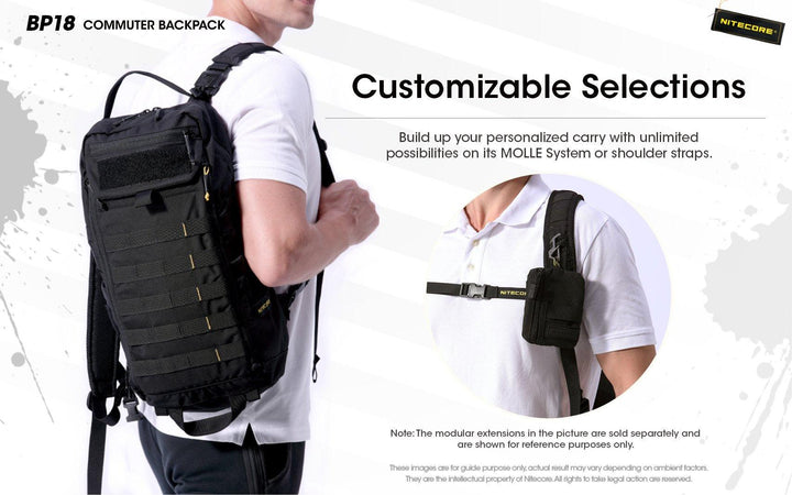BP18 Modular Backpack - 18L Capacity - Nitecore Singapore