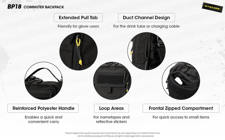 BP18 Modular Backpack - 18L Capacity - Nitecore Singapore