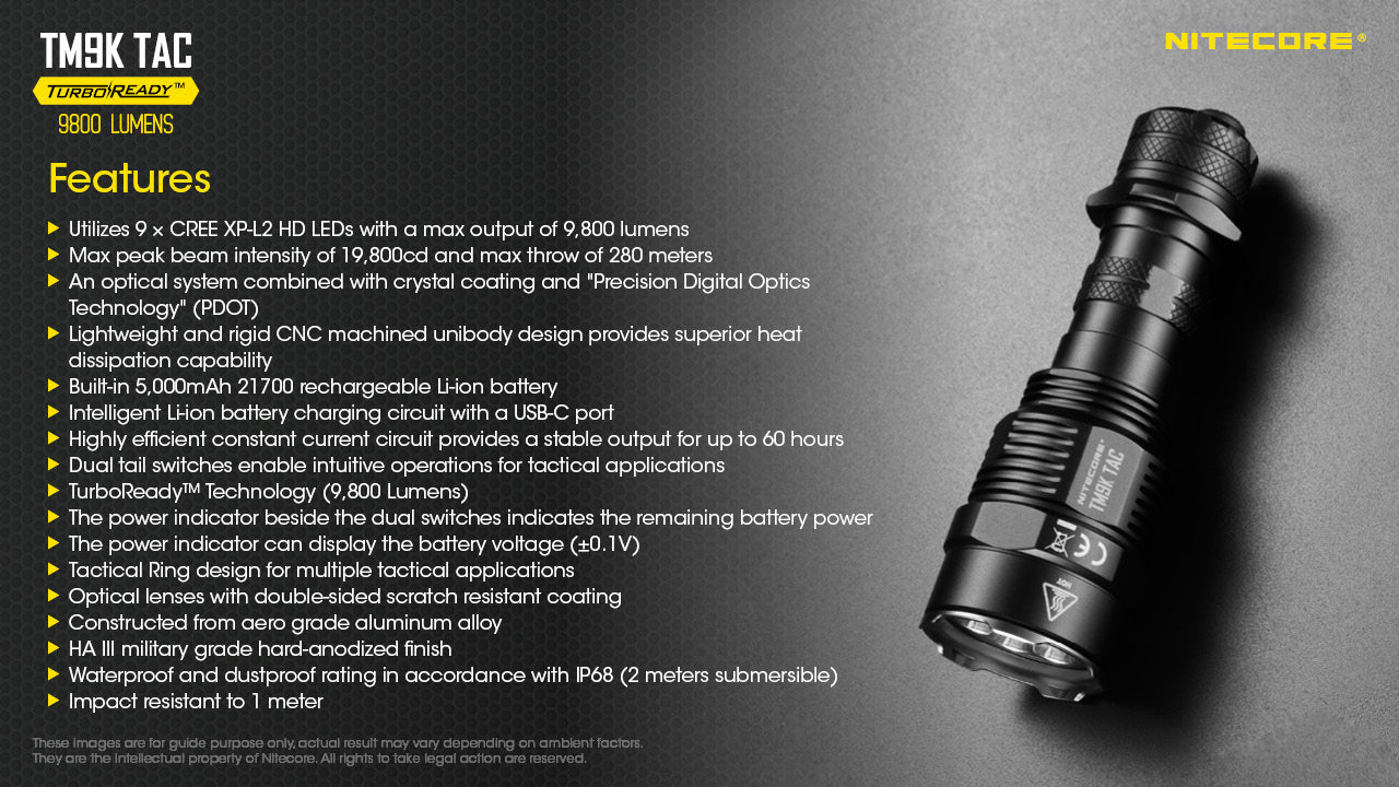 TM9K TAC - 9800 lumens