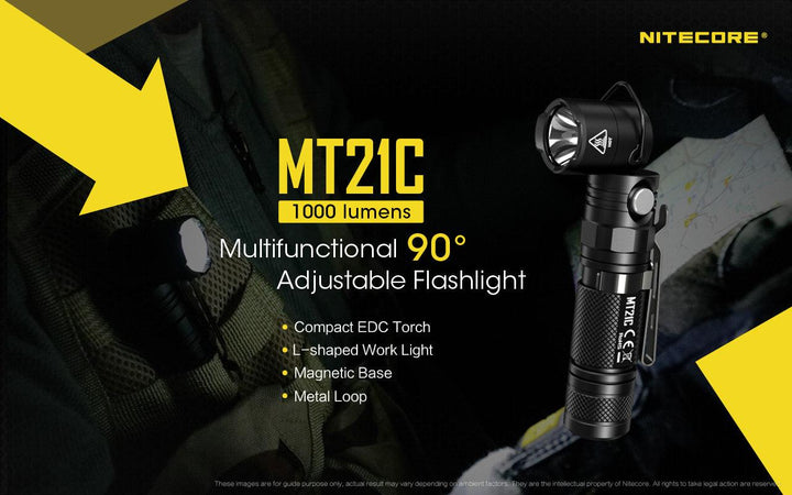 MT21C - 1000 lumens (Bundle) - Nitecore Singapore