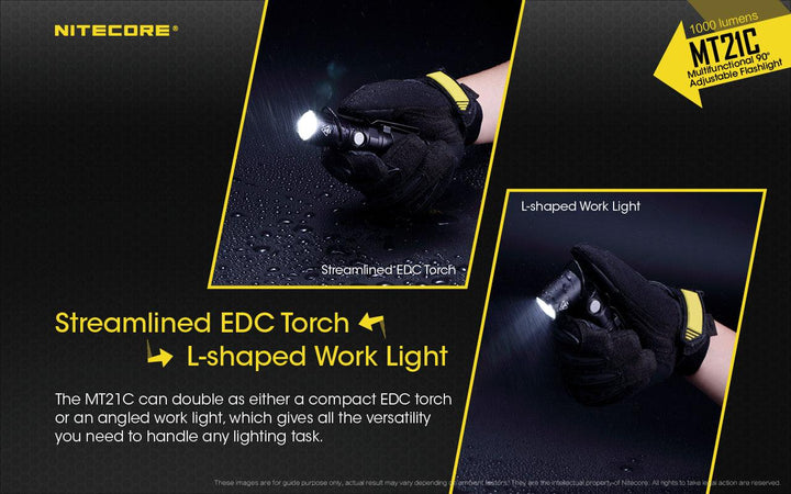 MT21C - 1000 lumens (Bundle) - Nitecore Singapore