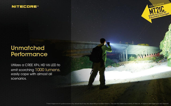 MT21C - 1000 lumens (Bundle) - Nitecore Singapore