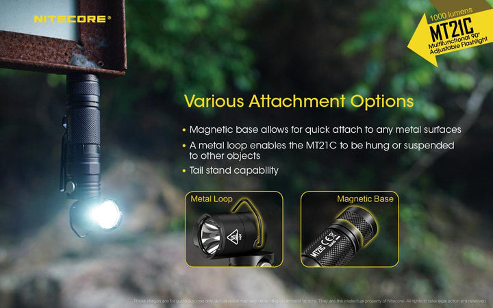 MT21C - 1000 lumens (Bundle) - Nitecore Singapore