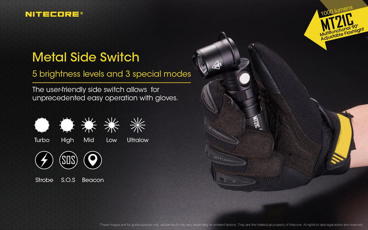 MT21C - 1000 lumens (Bundle) - Nitecore Singapore