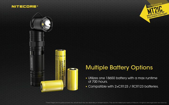 MT21C - 1000 lumens (Bundle) - Nitecore Singapore
