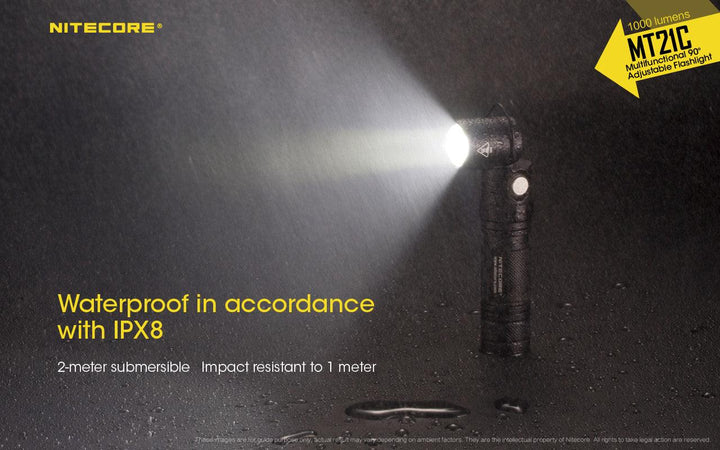 MT21C - 1000 lumens (Bundle) - Nitecore Singapore