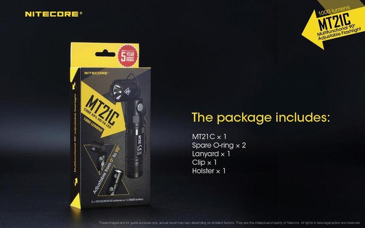 MT21C - 1000 lumens (Bundle) - Nitecore Singapore