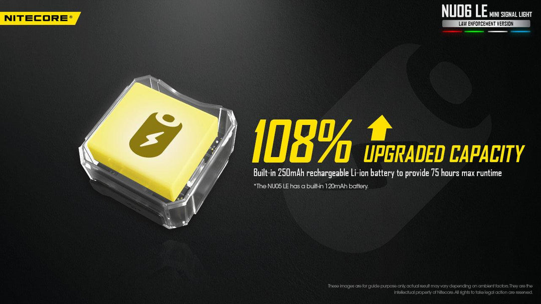 NU06 LE - 15 lumens - Nitecore Singapore
