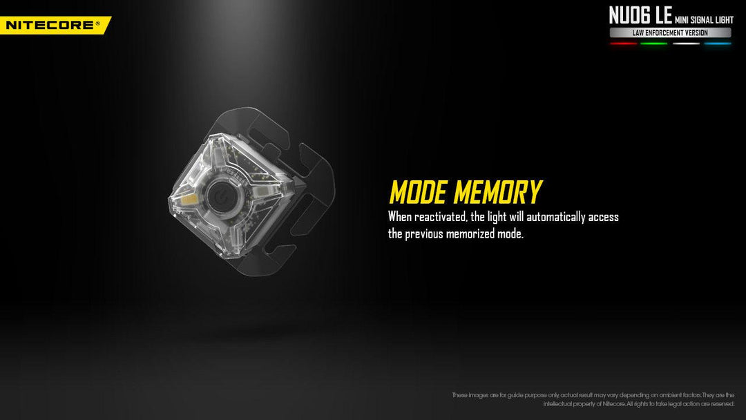 NU06 LE - 15 lumens - Nitecore Singapore