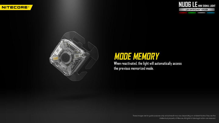 NU06 LE - 15 lumens - Nitecore Singapore